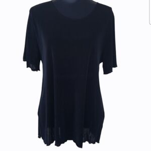 Black Wardrobe Basic JOSTAR Tunic Top (XL)